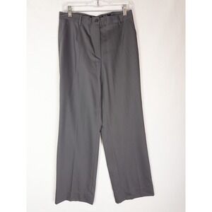 Zanella Paul Simon Dress Pants Womens‎ 8 Gray Wool Double Pleated Office Career